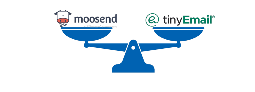 moosend vs tinyemail weighing scale