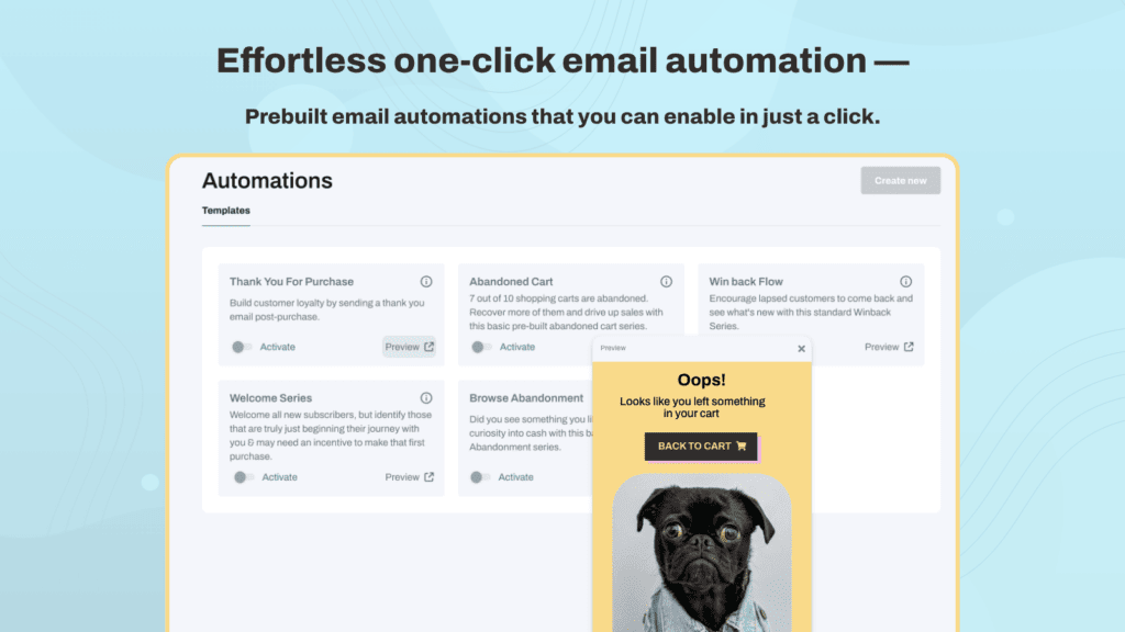 tinyemail email automation sequence